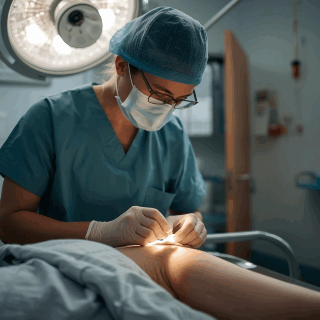 Thumbnail for blog page of doctor putting bandage